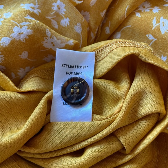 Lulus After Bloom Delight Golden Floral Midi Dress - Picture 6 of 9